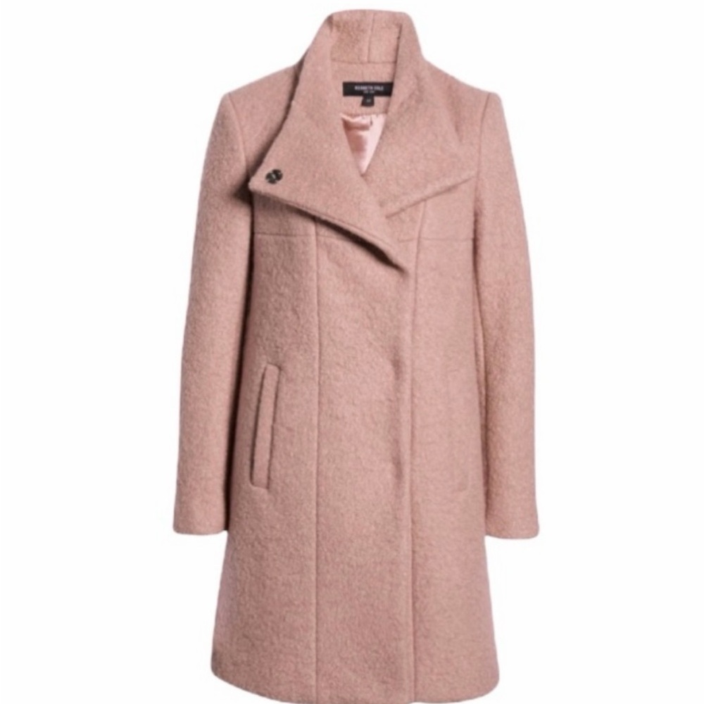 Women's Pink Double-Breasted Coat
